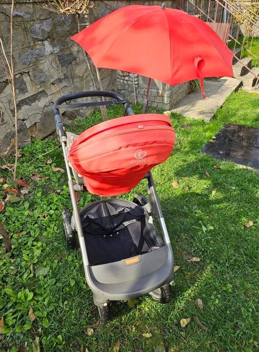 Детска количка Stokke trailz с включени всички аксесоари и зимно чувал