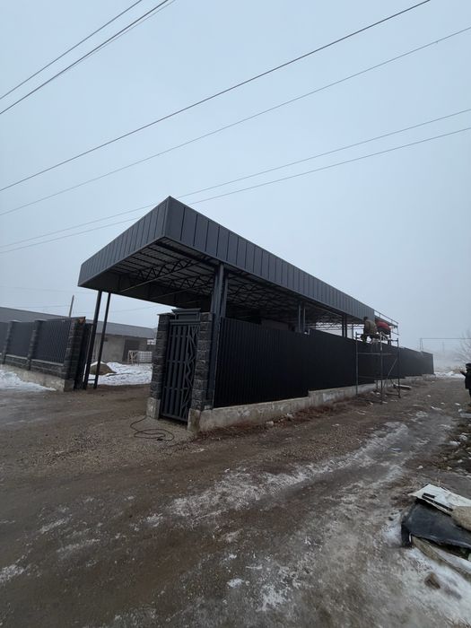 Ворота_навес_талгар