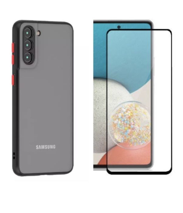 Husa Silicon Compact Case si Folie Sticla Samsung S20 S21 S23 S24 FE