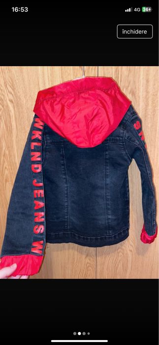 Geaca din denim pentru baieti