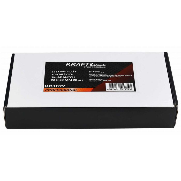 Set cutite pentru strung, cu placute din carbura, 20 x 20 mm, 28