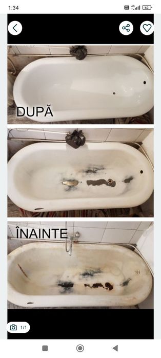 Reconditionez/emailez cazi de fontă si ghiuvete
Preturi bune
Ofer seriozitate