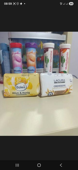 Vitamin,atir sovun gel dlya dush shampun sotiladi