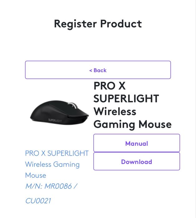 Mouse Logitech G Pro X Superlight Wireless