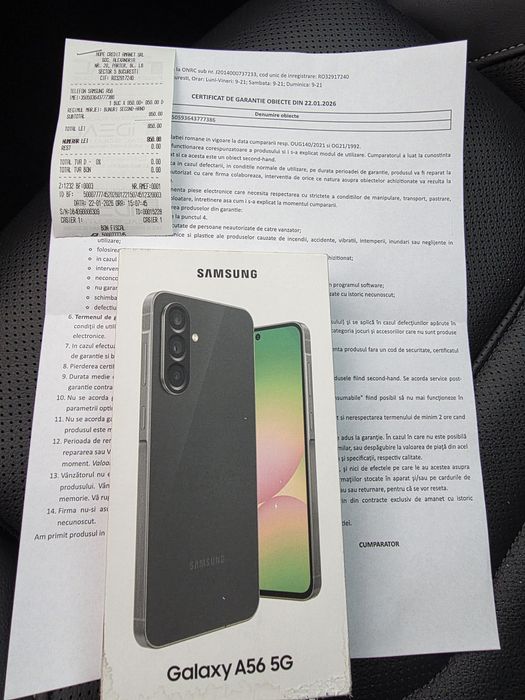 Samsung A56 5G Graphite 128Gb NOU Sigilat Acte GARANȚIE