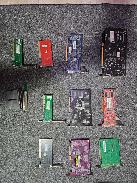 Видеокарты, сетевые карты, удлинитель PCI