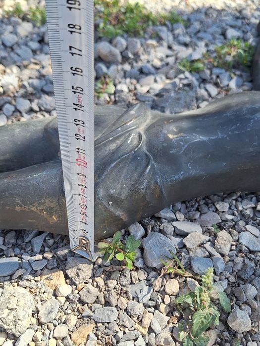 Огромно старинно бронзово разпятие 72/50см