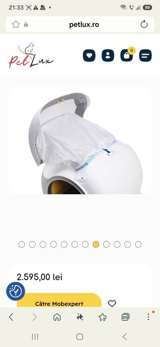 Litieră PETLUX, Premium,  pentru pisici, nouă!