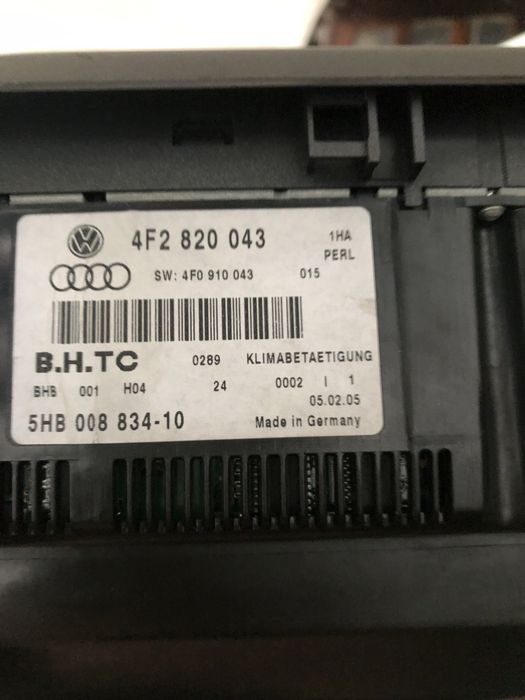 Управление климатик плафони А6 Ц6 А6 C6