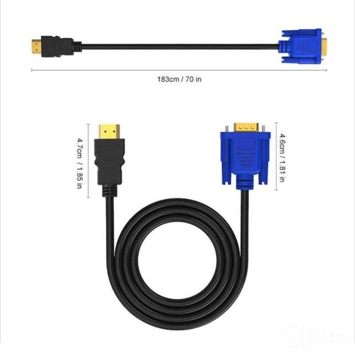 VGA- HDMI : HDMI-VGA : DisplayPort на VGA  - Конвертер