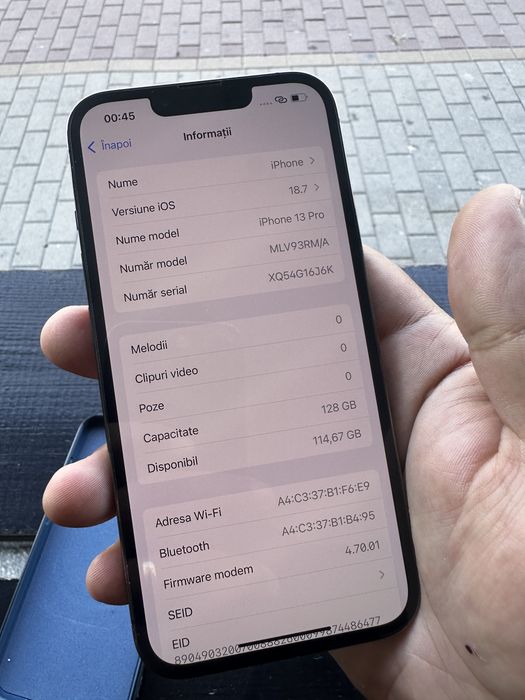 Iphone 13 PRO impecabil 128Gb Graphite