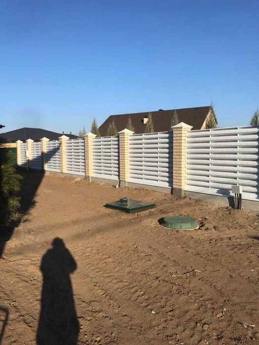 Забор-жалюзи, штакетник, еврозабор.