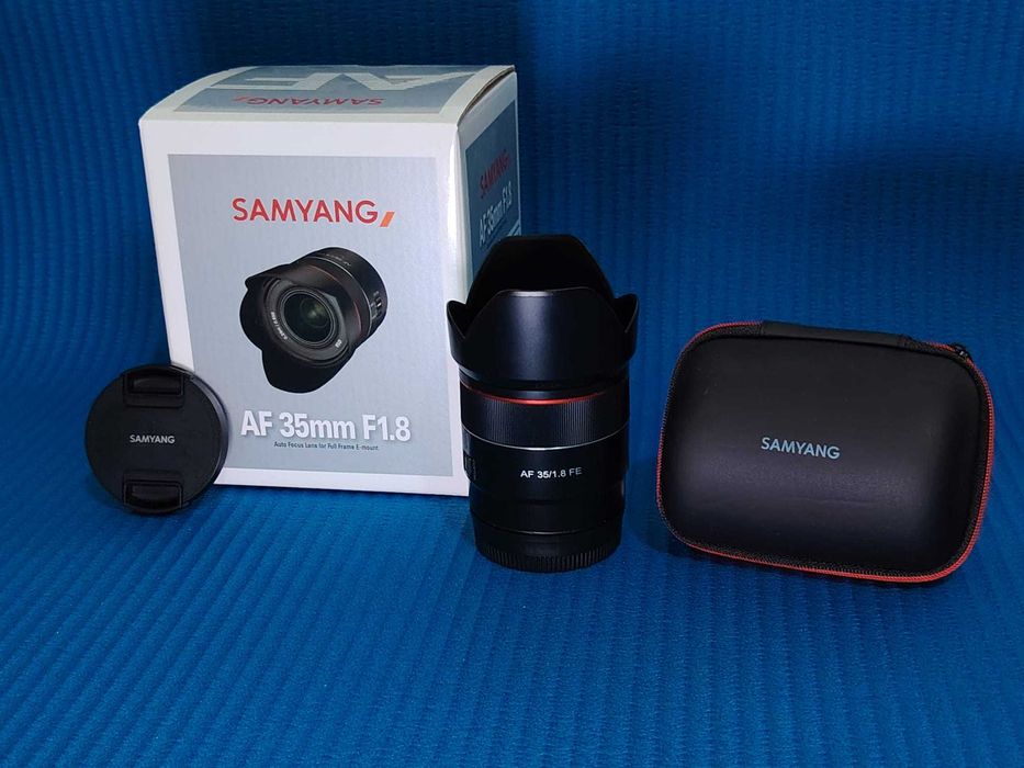 Obiectiv Sony FE 85mm F1.8 si Samyang AF 35mm f/1.8 Sony FE