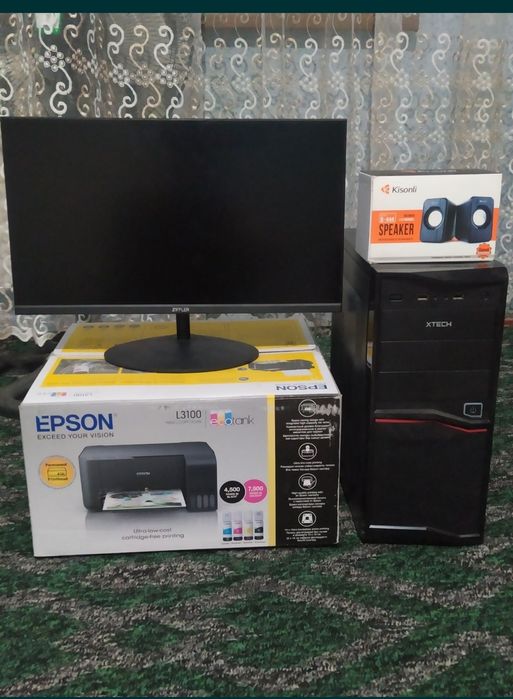 Компьютер и принтер