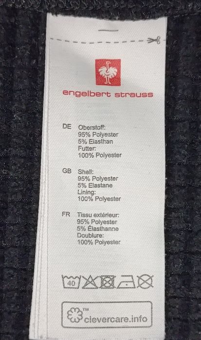 Engelbert Strauss Fleece Sweatshirt оригинално горнище L черно горно