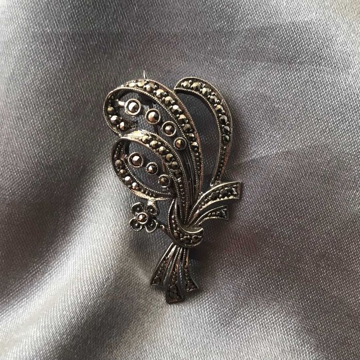 Старинные серебряные броши СССР лот