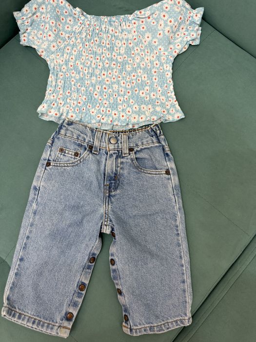 детские вещи Джинсы и Кофточка