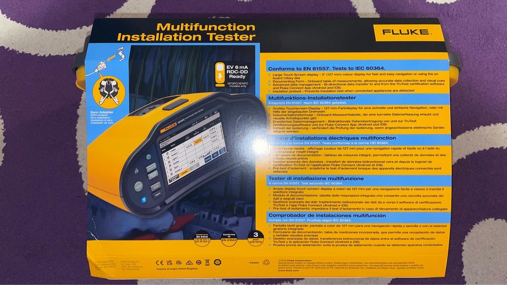 Fluke 1673 FC – NOU Calibrat Tester instalații electrice