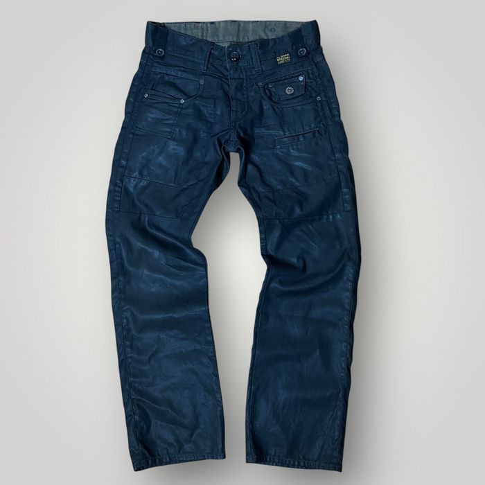 G-STAR RAW WAXED DENIM Y2K Opium Black Jeans "Army Radar Straigt" (200
