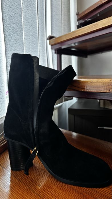 Botine Gino Rossi piele întoarsă naturală, mărimea 39