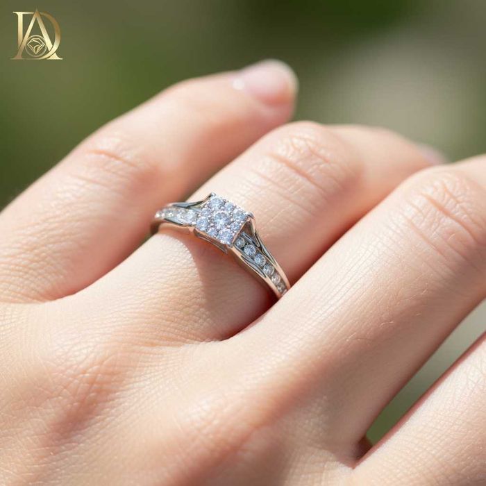 Нов Златен Пръстен с 0.55кт Естествени Брилянти