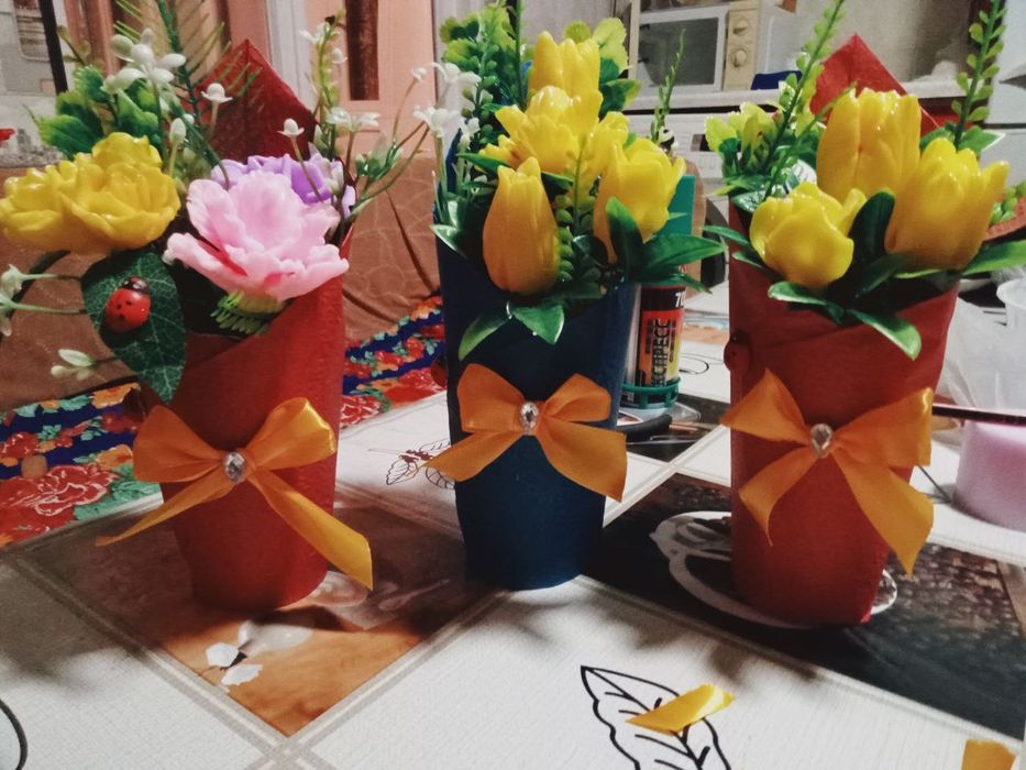 Гуллар совундан ясалган