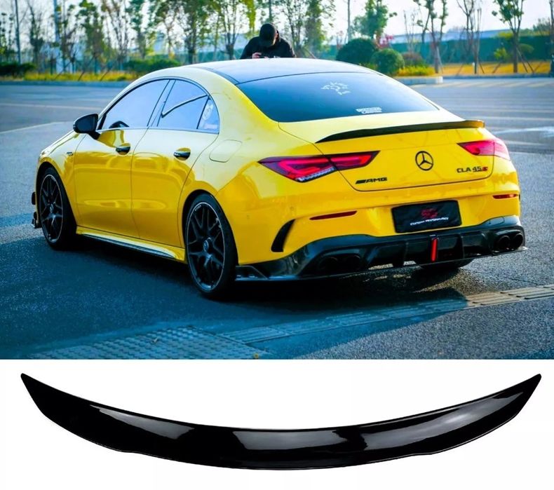 Eleron Lip Spoiler Portbagaj Mercedes CLA W118 2018+  Negru Lucios