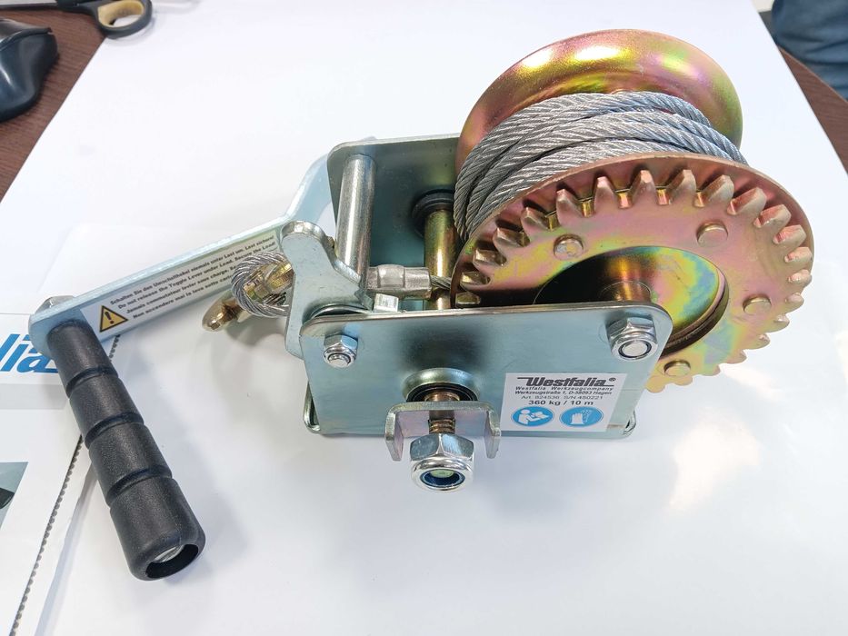 ръчна лебедка Westfalia Германия до 360 кг, 10 м, високо качество