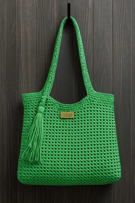 Сумка - Шоппер вязаная крючком