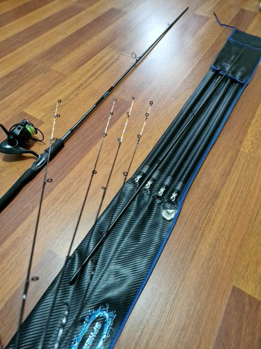 Vând combo Lanseta Browning Sphere 3.30 L de 70g cu mulineta okuma custom black de 4000