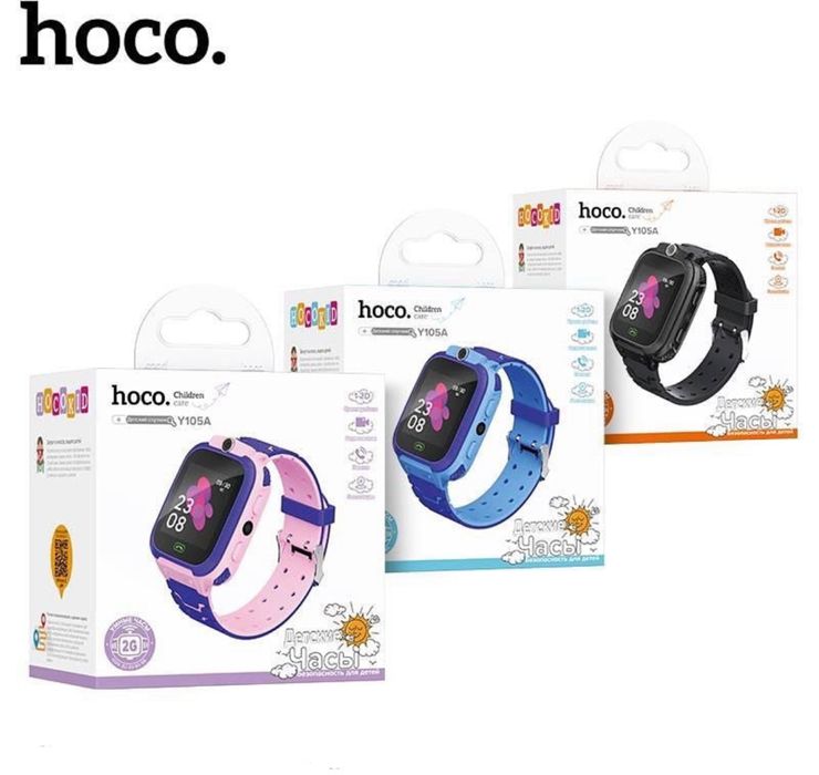 GPS-часы Hoco Y105A — baby watch GPS гарантия на IMEI