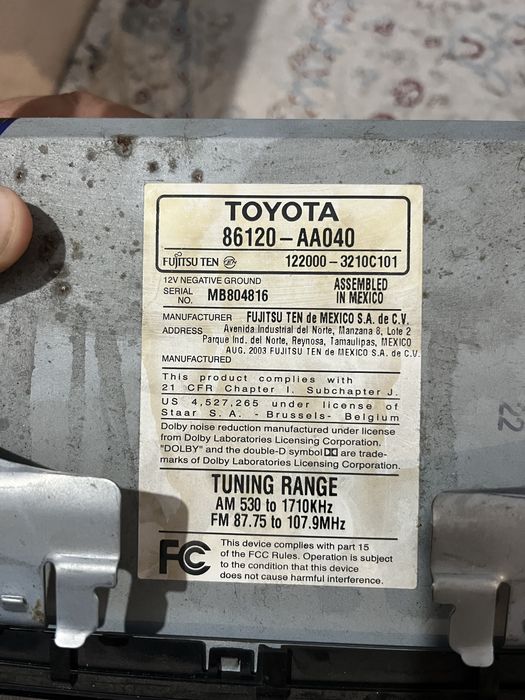 мафон toyota 30-35