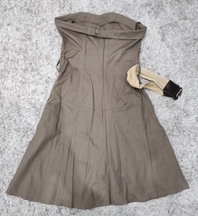 Сиво-бежова рокля , размер С