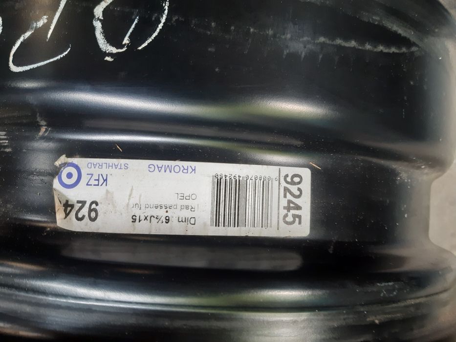 Set jante otel R15 6,5j ×15 et 35   5×110 Opel Vectra Astra Meriva