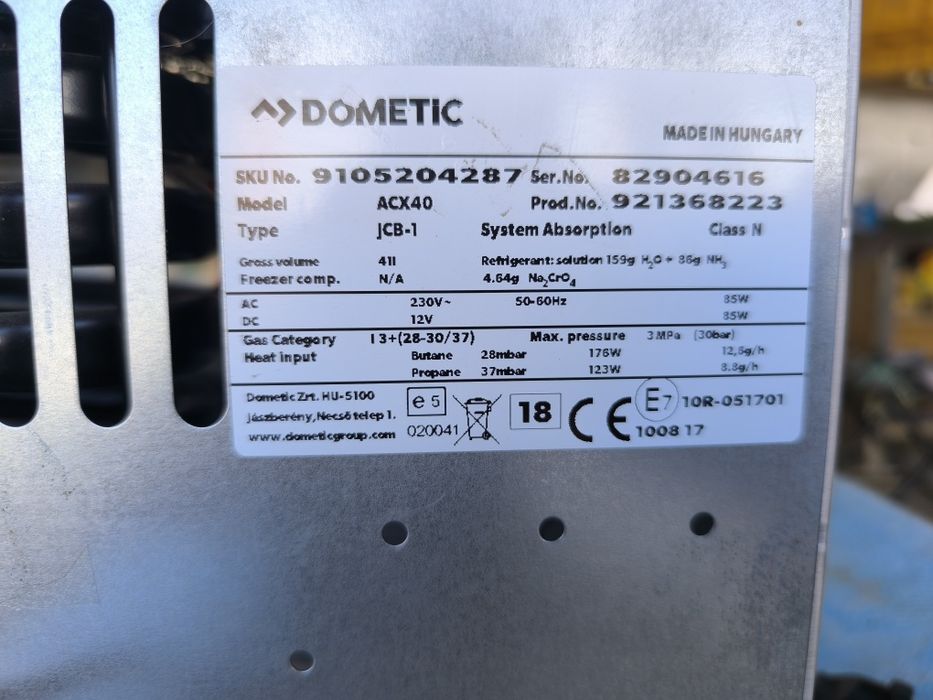 Абсорбционный холодильник Dometic ASX 40