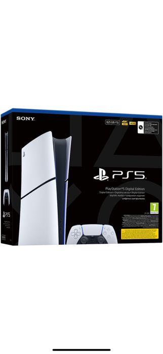 PlayStation 5 Digital Edition Slim, 825GB SSD, E-Chassis 2 controllere