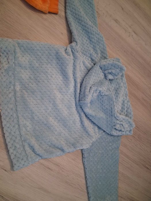 Set salopeta plusata si hanorac gros masura 92