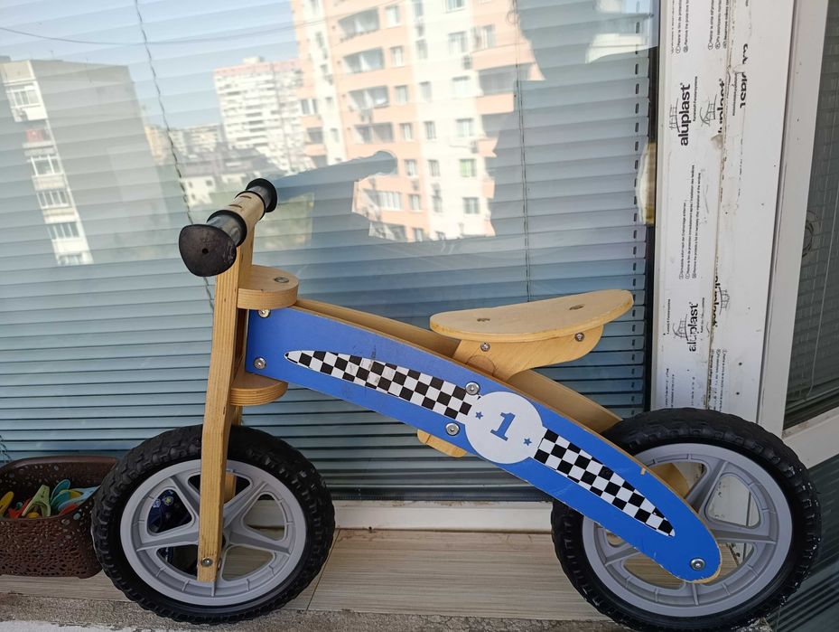 Дървено баланс колело play time