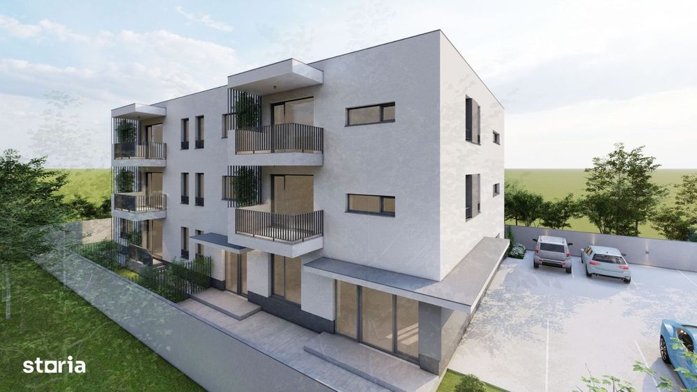 Popesti-Leordeni-Apartament 2 cam dec+gradina 34 mp si parcare inclusa