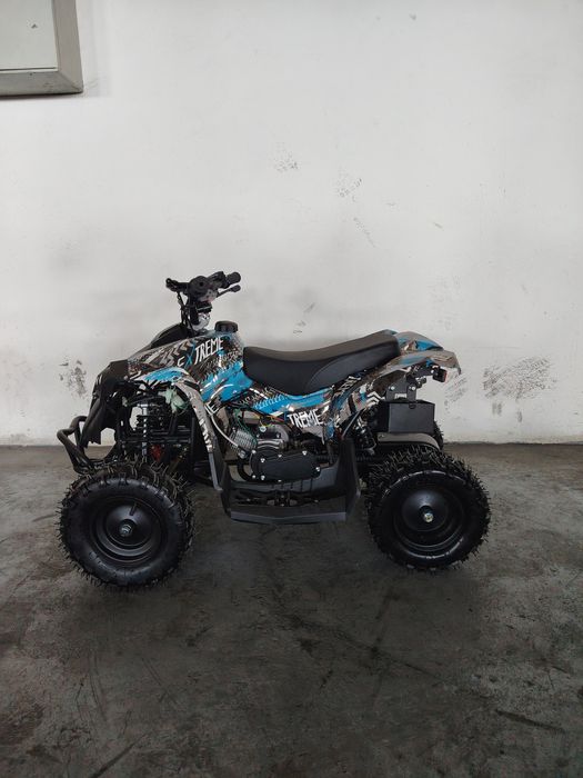 ATV 49cc pornire la buton și sfoara limitator viteza roti pe 6 inch
