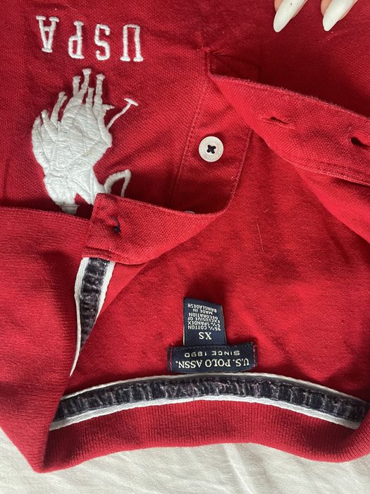 Tricou polo uspa rosu marimea xs-s