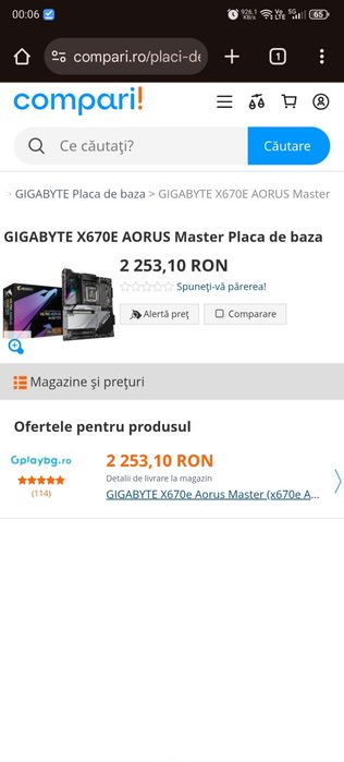 Placa de baza AM5 X670-E Aorus Master