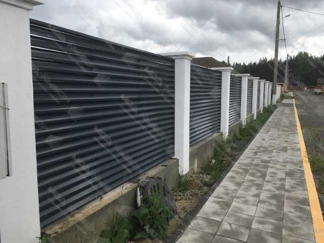 Забор жалюзи из металла