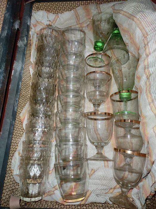 Хрусталь СССР.Стаканы.посуда.Вазы.