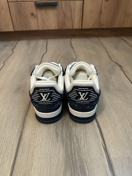 louis vuitton shoes blue sneakers