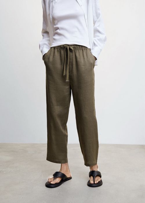 MANGO дамски ленен панталон