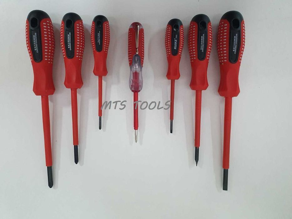 Set 7 surubelnite electrice izolate surubelnita electrician