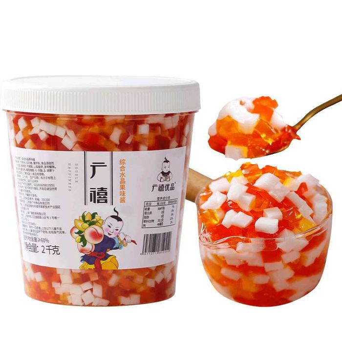 Ассорти кокосового желе 2 кг — топпинг для bubble tea и чая Бабл Ти