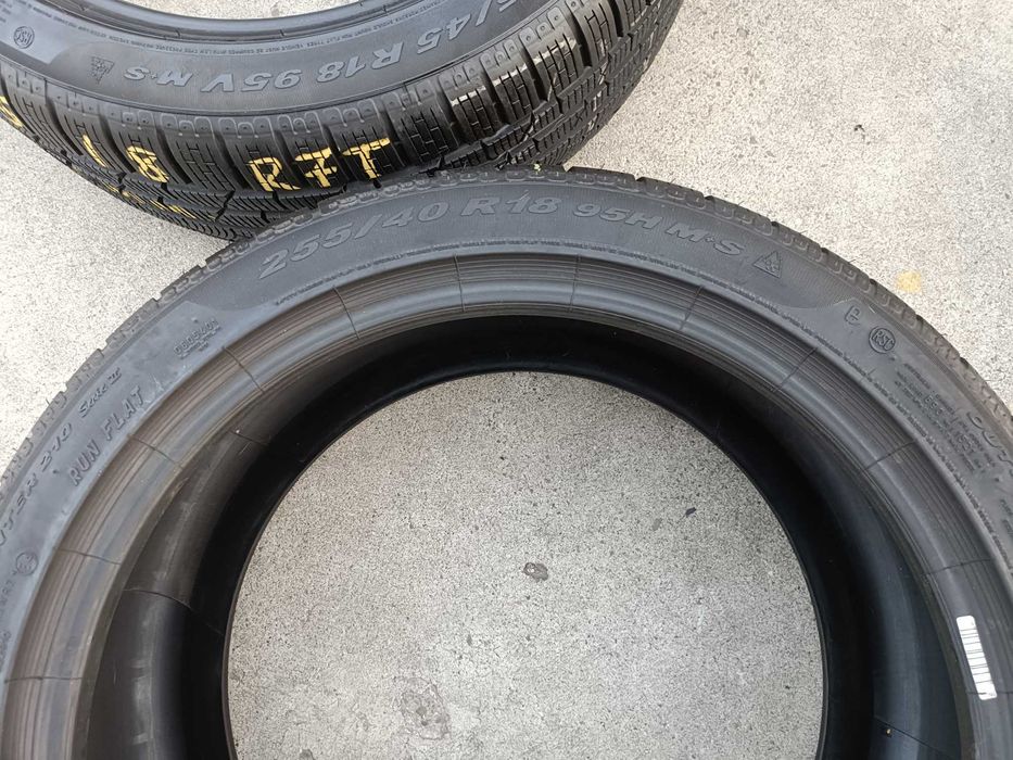 Set 4 anvelope de iarna 225 45 18 cu 255 40 18 pirelli sottozero 2 run flat