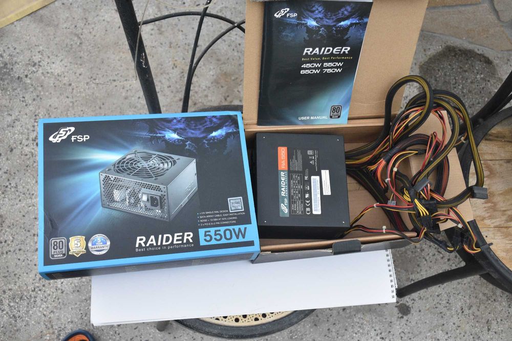 Компютърно захранване FSP READER RA 550 SILVER 550 W перфектно